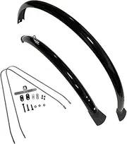 700C Road Bike Mudguards Bike Fenders Set Quick Install Accessories PVC Front Rear Bicycle Mudguards for Mountain Road Bikes