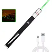 1KM 532nm Green Laser Pointer Astronomy Star Pen USB Rechargeable Lazer 5mW