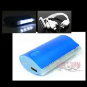 5200MAH BACKUP BATTERY CHARGER MICRO USB BLUE GALAXY S3 S4 NOTE TAB KINDLE FIRE