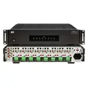8 Zone Amplifier 16Ch x80W, Class D Front Panel On/Off Buttons, Whole Home Audio