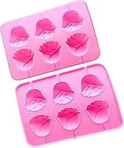 Lollipop Molds - 3D Roses Silicone Chocolate Candy Molds | Non-Stick Kitchen Cookie Fondant Baking Tools, Food Grade Baking Accessories for Cake Decoration