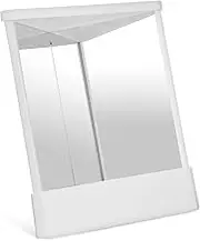 Non Reversing Vanity Mirror Dual Sided Makeup Mirror with Rotation for Flexible Positioning Orientation for Home Use and Dressing Table