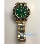 勞力士 116718 LN 綠面 ROLEX GMT II 兩地時間 GMT-MASTER II 絕版腕錶