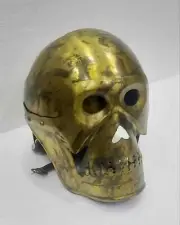 18G Medieval Skeleton Armour Helmet Viking Mask Spectacle Roman knight helmetPRO