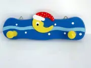 BN WOODEN SMALL MOON COAT HOOKS - GREAT GIFT IDEA