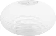 TOVINANNA Large White Oblate Pendant Lamp Shade 55.5cm(21.85in) Chinses Lantern Home Decor Paper Ceiling Lampshade, Portable Paper DIY Light Covers Lampshades for Pendant Lamps