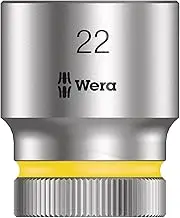 Wera 8790 HMC 1/2-Inch Zyklop Ratchet Socket, 22 mm x 37 mm Size