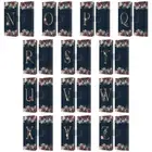 NATURE MAGICK FLORAL MONOGRAM GOLD NAVY 2 LEATHER BOOK CASE FOR SAMSUNG PHONES 3