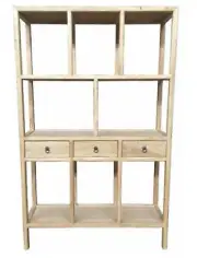 SHULI CHINESE ANTIQUE REPRODUCTION BOOKSHELF BOOKCASE DISPLAY CABINET