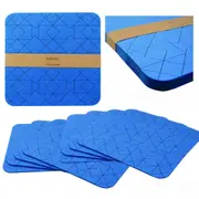 Set of 8 Table Felt Placemats (Cobalt, Watermelon)