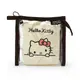 【震撼精品百貨】凱蒂貓_Hello Kitty~日本SANRIO三麗鷗 KITTY透明化妝包附縮口袋(桌前款)*33955