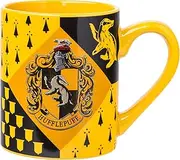 Harry Potter Silver Buffalo HP7432 Hufflepuff House Crest Ceramic Mug, 14-Ounces