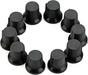 10Pcs Electronic Control Potentiometer Knob 6mm Knurled Shaft Hole Volumes Control Knob Electric Guitar Knobs