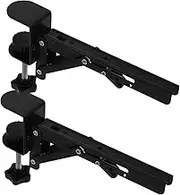 Zerodeko Stainless Steel Desk Clamp Extender Wrist Support for Computer Desk Shelf Extender Ergonomic Design No Drilling