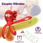 9 Speed Vibrating Cock Ring Penis Tongue Clit Vibrator Delay Ejaculation Sex Toy