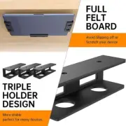 3 Pieces Under Desk Laptop Storage Shelf for Keyboard Router Cable Box