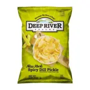 Deep River Snacks New York Spicy Dill Pickle Kosher & Gluten Free Potato Chips,