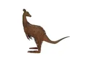 Willow & Silk Metal 58.5cm Rusty Kangaroo Looking Back Garden/Yard Statue