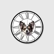 Chihuahua Dog Rescue A Pet Dog Animal Art Wall Clock a Hanging Time Piece
