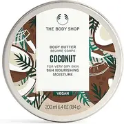 The Body Shop Coconut Body Butter – Nourishing & Moisturizing Skincare for Very Dry Skin – Vegan – 6.4 Oz