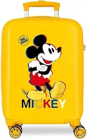 [Disney] Joumma Mickey 3D Children's Suitcase Yellow 45 x 31 x 20 cm Hard Shell 1.8 kg ABS 1.8 kg 27.9 L Hand Luggage, Lemon Tree, One Size, Cabin Suitcase, Lemon Tree, One Size, Cabin Suitcase