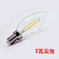 《燈泡》滿188出貨LED復古愛迪生燈泡C35 E12/E14/E27 2W調光燈絲燈110V蠟燭燈批發