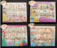 在飛比找Yahoo!奇摩拍賣優惠-現貨迪士尼公主系列防水紋身轉印貼紙超值禮盒100張貼紙Tat
