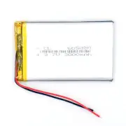 3.7V 3000 mAh 605080 Li-Polymer Rechargeable Battery Li Po for GPS Recorder MP3