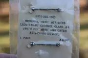 Vintage 1960s Sterling Silver US Lieutenant Colonel Rank Insignia Pins NEW