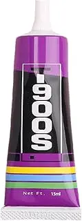 Phone Screen Glue | Waterproof Phone Repair Glue,Multi-Purpose Sealant Glue for Jewelry Repair, T900S Black Glue with Precision Tip for Phone Glass Fabric Craft