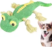 Dog Plush Rope Toys, Interactive Stuffed Lizard Dog Toys, Eco-Friendly Anti Bite Squeaker Soft Squeaky Lizard Dog Toy for Small Medium Dog Puppy Pets Bellv