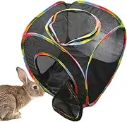 Cat Cube - Pet Cat Play Cube Outdoor Mesh Tent,Foldable Pop Open Playhouse Animal Playpen Ventilated Hide House for Kitten, Bunny, Puppy