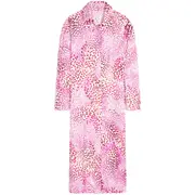 [Dries Van Noten] Dries Van Noten Patterned-jacquard Coat 38 FR PINK/WHITE