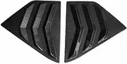 Compatible with Nissan Kicks 2017 2018 2019 2020 2021 2022 2023 Rear Quarter Window Side Vent Louver Shutter Cover Trim Scoop Accessories(Carbon Fiber Look)