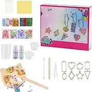 Resin Kit - Pendant Casting Set, Interactive Epoxy Set, Epoxy Ornaments | Glitter Mold Kit for Kids, Crystal Resin Decoration for Case