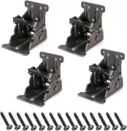 Table Leg Folding Brackets, Foldable Hinge Hardware, Self- Lock Extension Collap