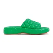[Bottega Veneta] Bottega Veneta-Parakeet Padded Leather Sandals-Donna 36 IT