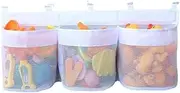 3 Compartments Large Capacity Mesh Bathtub Toy Holder,1Pc 3 Compartment Bathtub Toy Storage Mesh Bag, 3 Compartments Mesh Design Bathtub Toy Holder,3 Compartment Bathtub Toy Holder Bath Toy Organizer