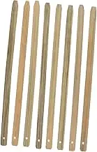 8pcs Fan Handle Bride Fan Grip Handles Crafts Fan Grip Handles Handheld Fans Stick Handles for Hand Fan Fan Stick Fan Handle Use Fan Handle Beige