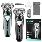 Electric Wet Dry Rechargeable Hair Shaver with 3 Floating Blade for Men