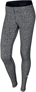 New Nike Women's Pro Warm Snow Tights Black/White/White Large
