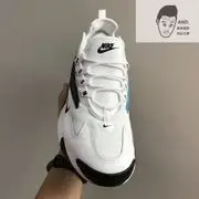 專櫃正品NIKE ZOOM 2K 湖水藍白 襪套 老爹鞋 休閒 運動 慢跑 男款 AO0269-106