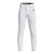 Under Armour Boys Utility Baseball Pant, (100) White / / Black, Medium