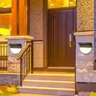 4pcs Solar Garden Lights Durable Small Solar Deck Waterproof Outdoor Lights