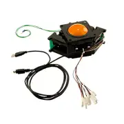 2-1/4" Translucent Red Trackball Assy w USB & PS/2 Interface
