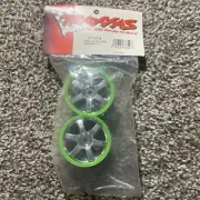 Traxxas 7374A - Volk Racing TE37 Wheels Green (2) 1/16 Ken Block Fiesta VXL