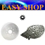 10T 44T Tooth Front Rear Sprocket 415 Chain 66cc 70cc 80cc Motorised Push Bike