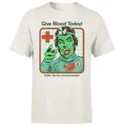 Steven Rhodes Give Blood Today Unisex T-Shirt - White Vintage Wash