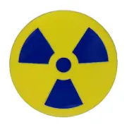 Men Women Unisex Teen Fashion Belt Buckle Silver Metal Nuke Bomb Symbol Nuclear