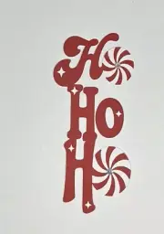 Ho Ho Ho Title Die Cut Scrapbook Embellishment Card Making Junk Journal